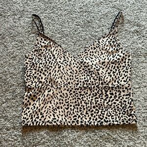 NWOT Shein Leopard Print Cropped Tank